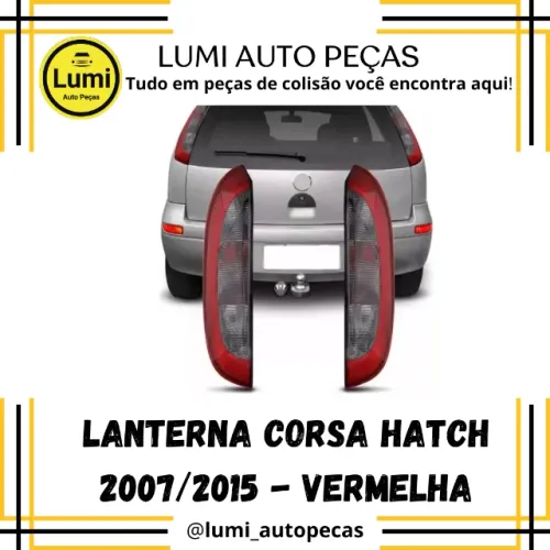 Lanterna Corsa 2004/2007 Vermelha - NOVA
