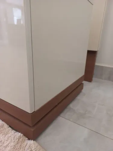 Rack e painel para sala de TV do móveis casa verde