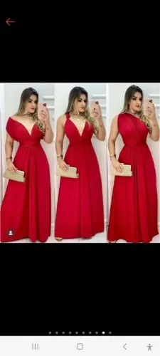 Vestido Longo Vermelho - Novo