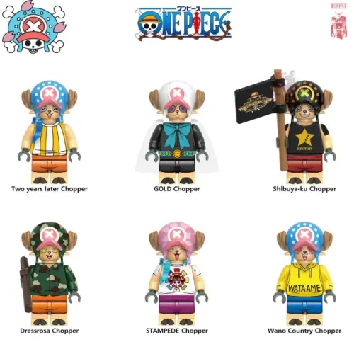 Bonecos do Tony Tony Chopper One piece miniatura de coleção