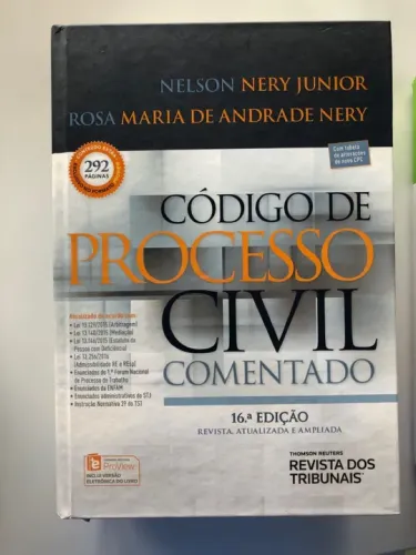 Livro de processo civil comentado