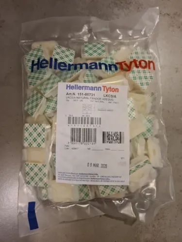 Fixador Adesivo HellermannTyton LKCS/A - Pacote com 100 unidades