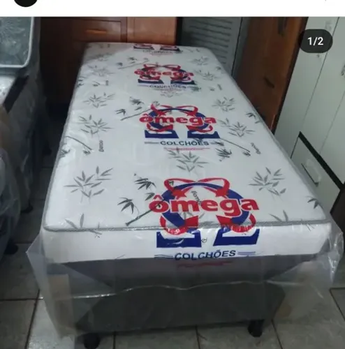 CAMA BOX ESPUMA DDD SELADA NOVA SOLTEIRO,
