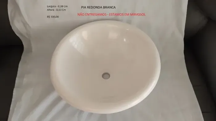 Cuba Marmore Sintetico De sobrepor Pia Para Banheiro Nova