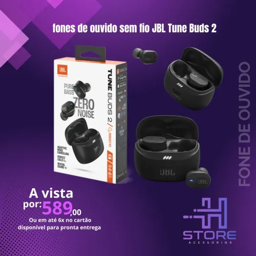 fones de ouvido sem fio JBL Tune Buds 2