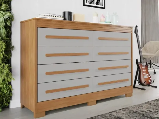 Cômoda Com 8 Gavetas Medida Especial 1.36. Produto Novo Direto de Fábrica P/Sua Casa.