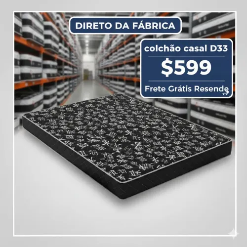 Colchão D33 casal promoção 
