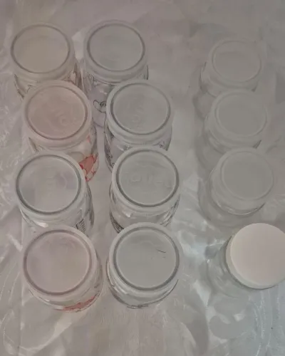 12 Potes de vidro para leite materno