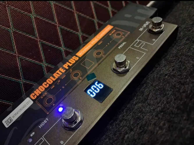 Pedal controlador Midi sem fio Chocolate plus 