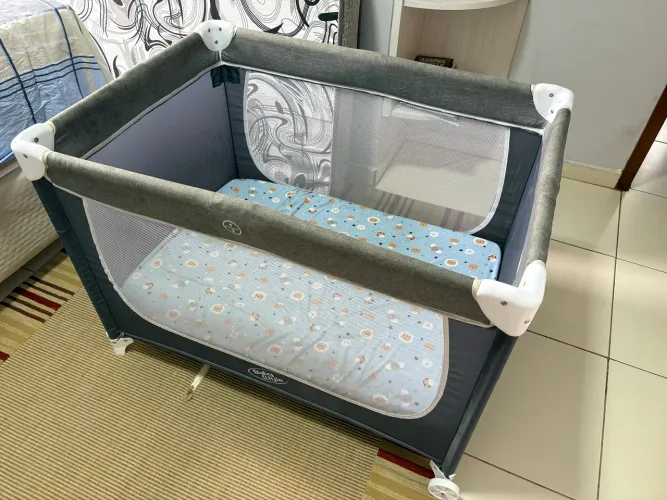 Berço portátil + cochão Ortobom