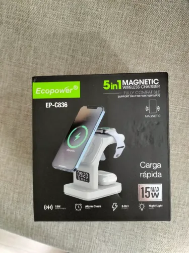 Carregador magnético por indução.