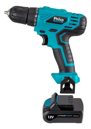 Furadeira Parafusadeira Sem Fio De 10mm Philco Ppf12m + Acessório