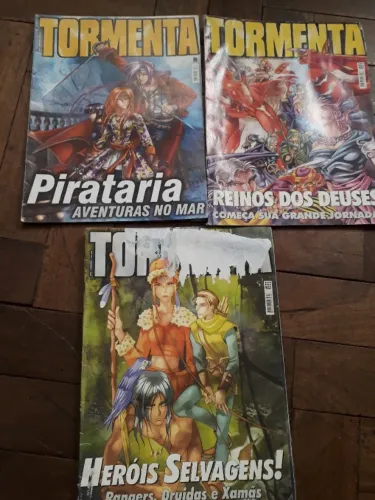 Tormenta RPG n: 1 (com poster),2,3,5,(7 capa defeito), 8 .