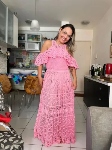 Vestido Crochê