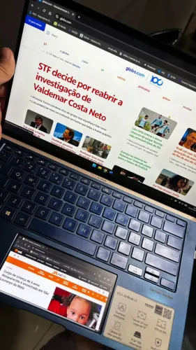 Notebook duas telas Asus