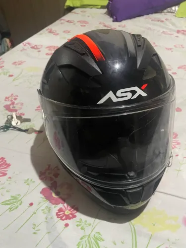 Capacete para moto integral ASX Start vermelho