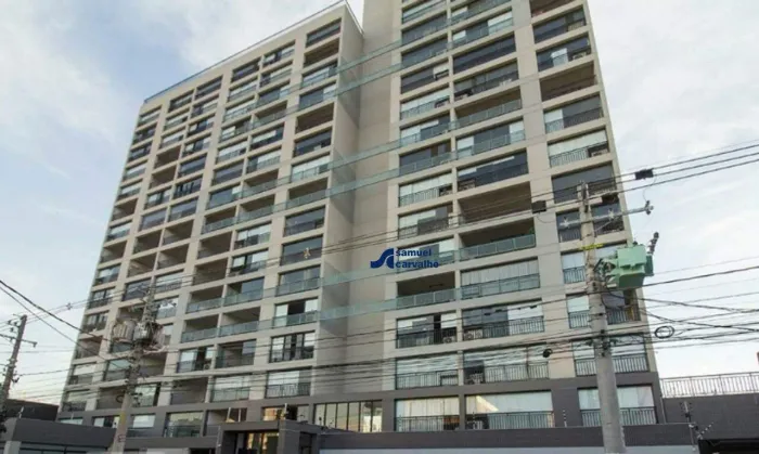 Apartamjento mobiliado stúdio 30 m2 úteis 01 wc s/ garagem prédio novo pronto
