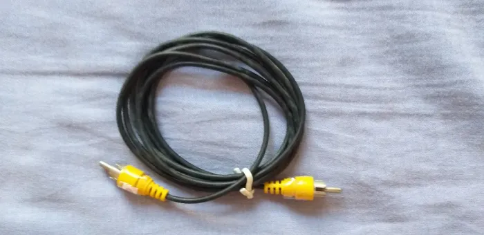 Cabo RCA mono macho para RCA mono macho, novo, comprimento 1,80 m. 