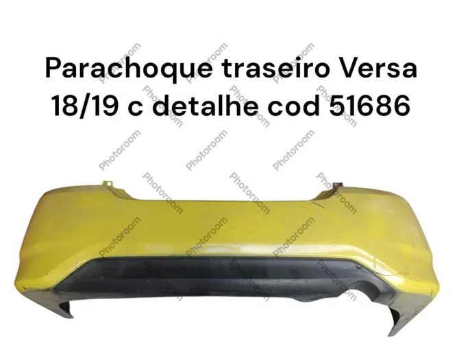 Para-choque Traseiro Versa 18/19 c/ detalhe - 51686