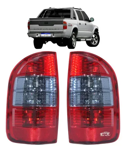 Par Lanterna S10 Pitbull 2001 2002 2003 2004 A 2011 Fume Ambos Lados Fumê
