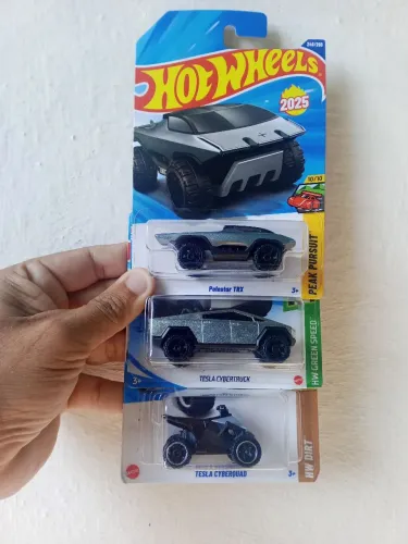 kit tesla cyber truck, cyberquad e polestar trx hot wheels