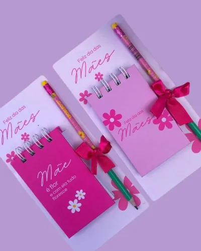 Kit Bloco Personalizado - Caderno + Lápis