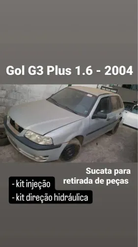 Gol 1.6 2004 sucata para retirada de peças