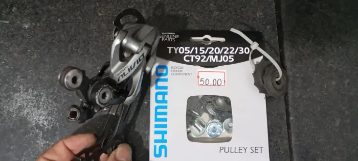 Câmbio alívio Shimano RD 4000 com roldanas novas originais Shimano 