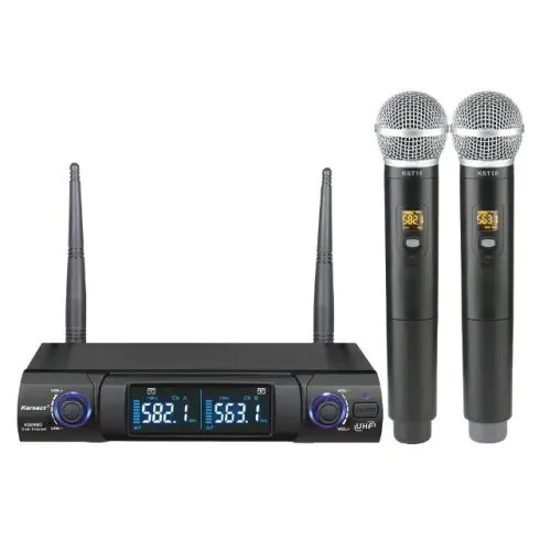 Microfone Duplo Sem Fio KS248DM Karsect