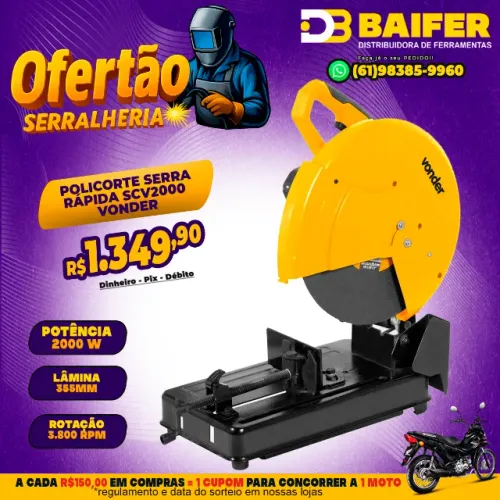 Policorte Serra Rápida 2000w SCV2000 220v Vonder