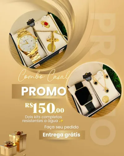 Kit casal completo 2 kit resistente a água por 150?