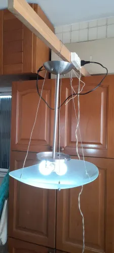 Lustre moderno , duas lâmpadas