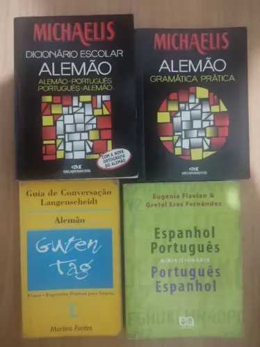 Livros de idiomas - Alemão, Espanhol e Português
