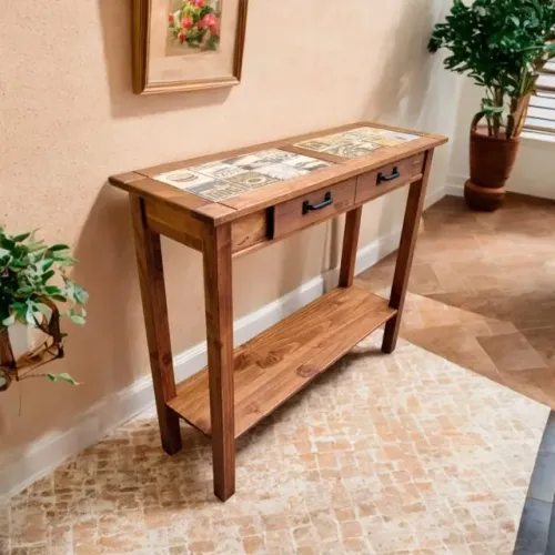 Aparador Vintage Retrô Rustico De Madeira Maciça Resistente 100cm