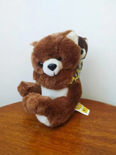 Pelúcia Mamãe Urso Com Filhote