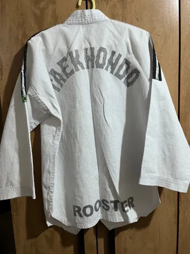 Blusa Kimono Taekwondo Rooster - Branco