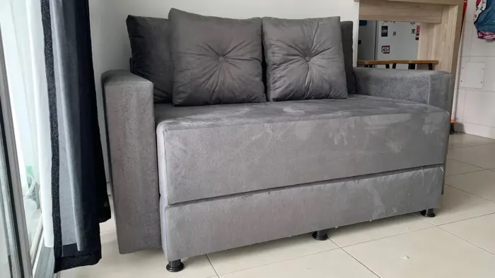 Sofá Cama 2 Lugares 1.60/0.90 compacto ideal para AP. Novos de fábrica