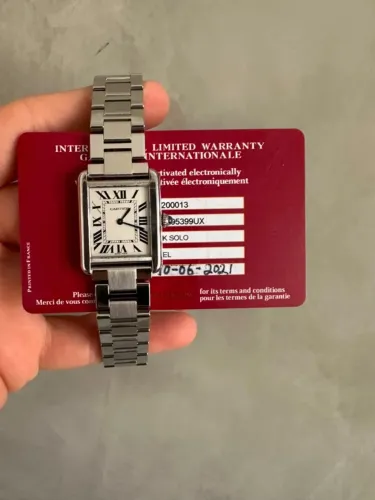 Relógio Cartier Tank Small W5200013 31 x 24.4 mm