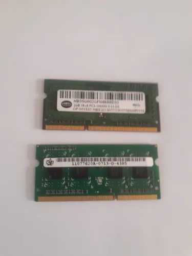 2 pentes de memorias Notebool barramento dd3 3 - 1060