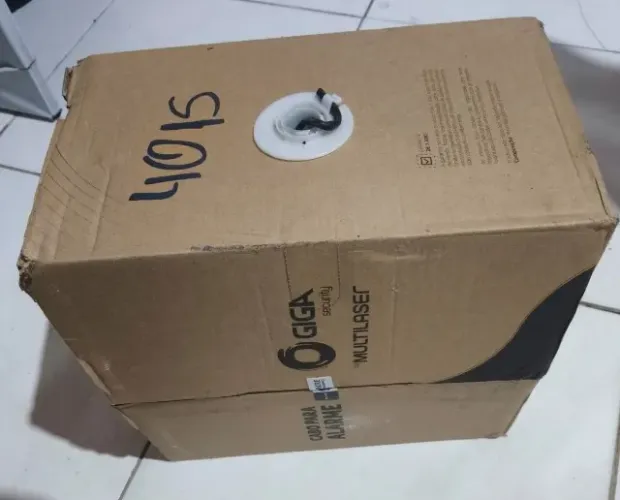 Cabo Rede Multi Trançado Para Alarme CFTV Telefonia 4x24awg
