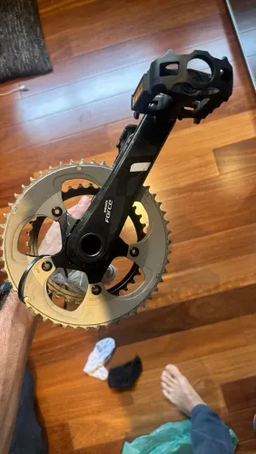 PEDIVELA SRAM FORCE 22V CARBONO 172,5mm - GXP C/ ROLAMENTOS E COROAS