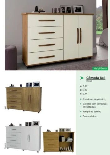 Cômoda Bali - Promoção