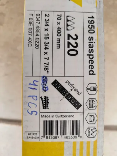 41 Tira de lixa de alta performance P220 - Sia Bosch 