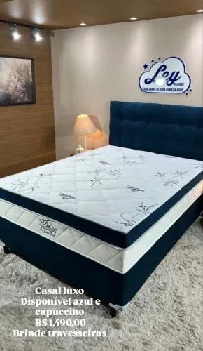 Cama box casal luxo