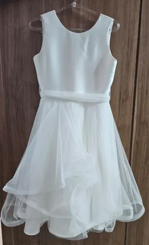 Vestido Petit Cherie branco Primeira Comunhao ou Daminha tam 14 seminovo