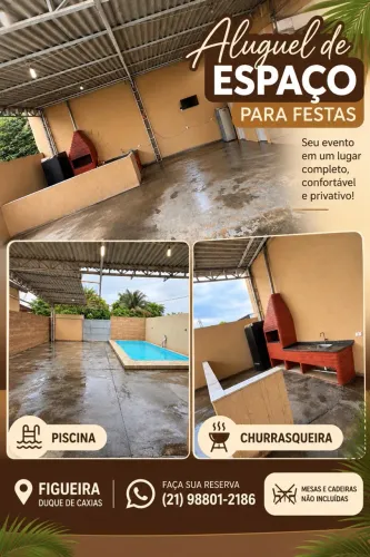 ALUGUEL DE ESPAÇO PARA FESTAS EM FIGUEIRA!