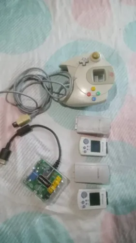 Vendo Controle 1 Dreancast + Retrobit+1 vmu + 1memori