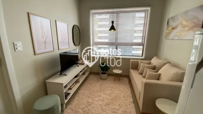 Apartamento para locação, mobiliado, com 1 quarto no Centro, Curitiba-PR