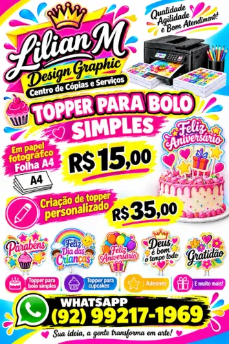 LILIAN M DESIGN GRAPHIC Centro de Cópias e Serviços