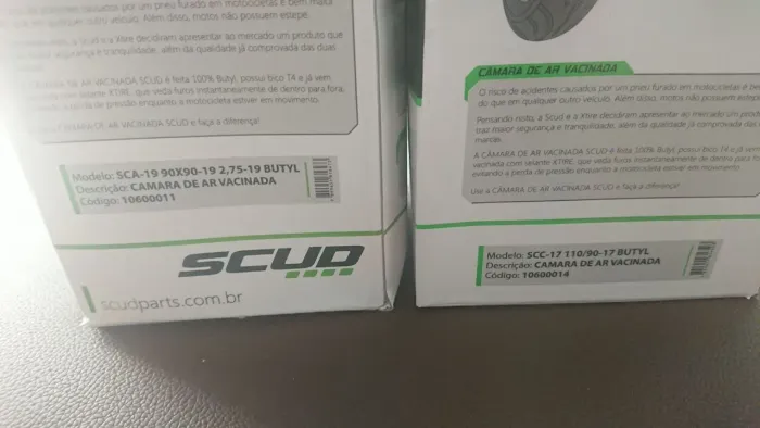 Câmara de ar skud vacinada